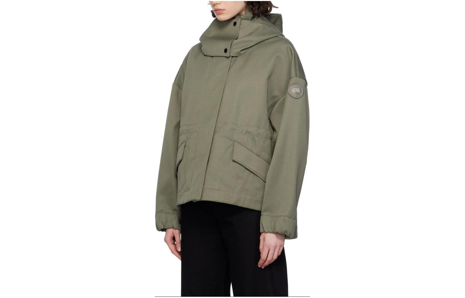 (Women) Canada Goose Olivine Zip-Up Jacket  Loose Fit Grey with Embroidered Logo. 4853W-1664 圖 4