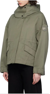 (Women) Canada Goose Olivine Zip-Up Jacket Loose Fit Grey with Embroidered Logo. 4853W-1664 Shop (Women) Canada Goose Olivine Zip-Up Jacket Loose Fit Grey with Embroidered Logo. 4853W-1664