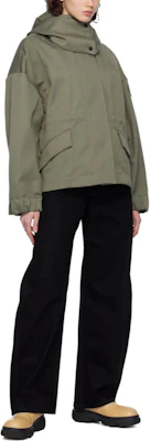 (Women) Canada Goose Olivine Zip-Up Jacket Loose Fit Grey with Embroidered Logo. 4853W-1664 Purchase (Women) Canada Goose Olivine Zip-Up Jacket Loose Fit Grey with Embroidered Logo. 4853W-1664