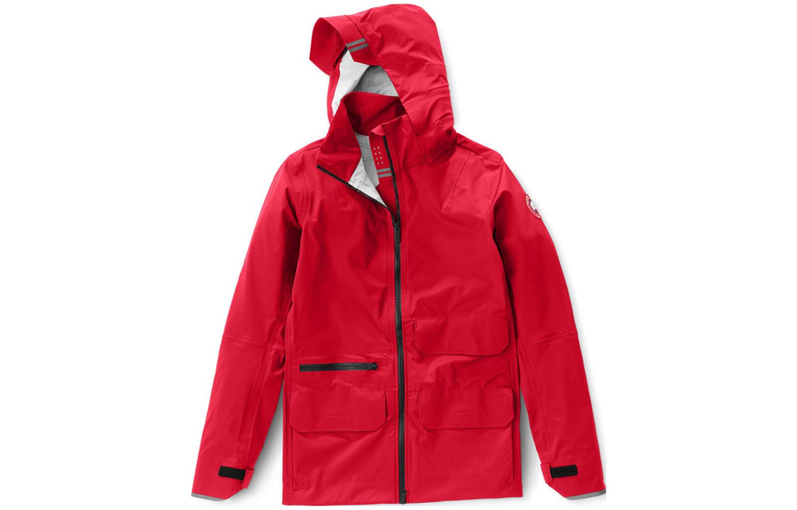 (Women) Canada Goose Pacifica Red Windproof Waterproof Hooded Jacket 5612LD-406 圖 2