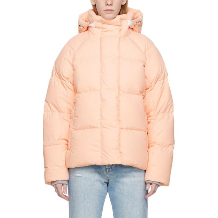 Shop (W) Canada Goose Pasteles Etiqueta Negra Chaqueta Corta Acolchada Naranja Neblina. 2602LB1-1387