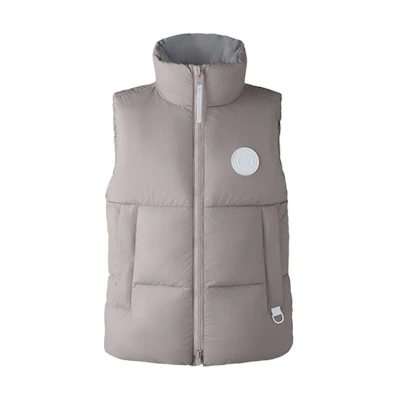 (Women) Canada Goose Pastels Series Logo Stand Collar Down Vest for Women. 2614MB1-439