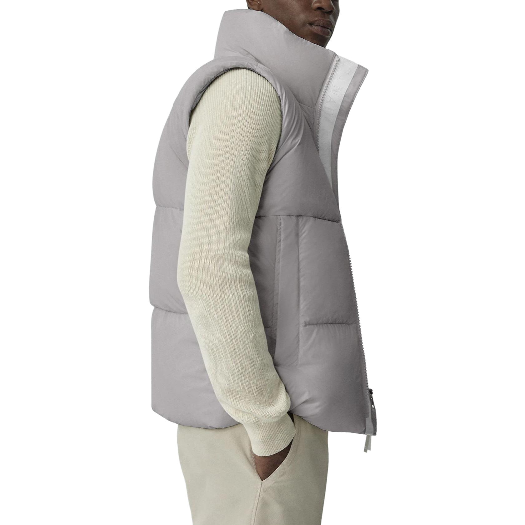 Shop (W) Chaleco de plumas mujer Canada Goose Serie Pasteles con logo y cuello alto. 2614MB1-439