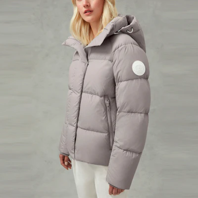(W) 加拿大鹅Pastels可拆卸帽短款羽绒服月光灰 2602LB1-439 Purchase (W) 加拿大鹅Pastels可拆卸帽短款羽绒服月光灰 2602LB1-439