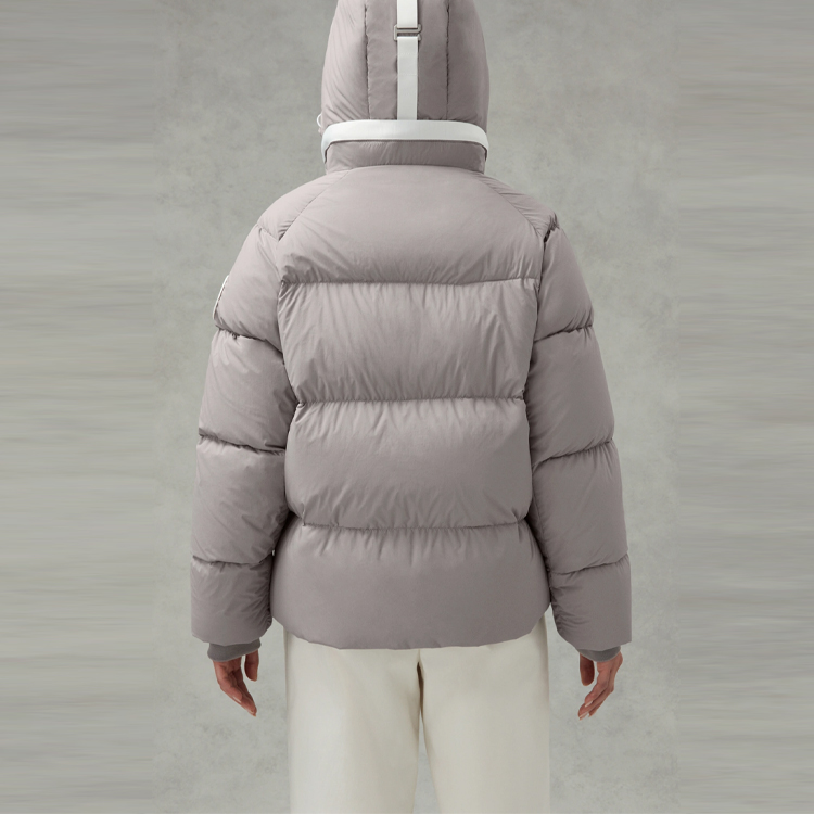 Details for (W) 加拿大鹅Pastels可拆卸帽短款羽绒服月光灰 2602LB1-439