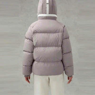 (W) 加拿大鹅Pastels可拆卸帽短款羽绒服月光灰 2602LB1-439 Details for (W) 加拿大鹅Pastels可拆卸帽短款羽绒服月光灰 2602LB1-439