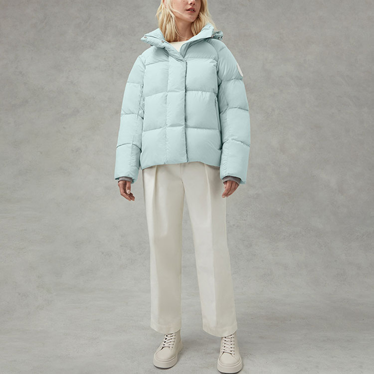 Lookbook (W) Canada Goose Pastels Jaket Pendek Kalis Air Biru Bulu Angsa Parka. 2602LB1-463