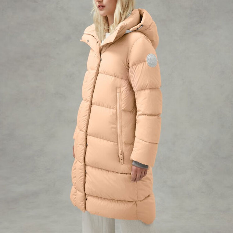 (Women) Canada Goose Pastels SS22 White Label Logo Long Puffer Jacket Women Misty Orange 2610LB1-1387 圖 4