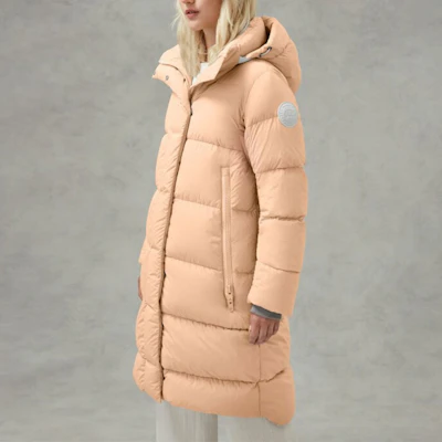 (W) Canada Goose Pasteles SS22 Chaqueta Larga Mujer Misty Orange Blanca Logo 2610LB1-1387 Shop (W) Canada Goose Pasteles SS22 Chaqueta Larga Mujer Misty Orange Blanca Logo 2610LB1-1387