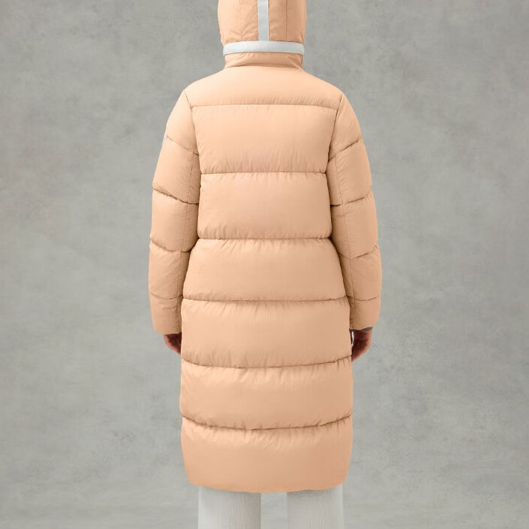 (Women) Canada Goose Pastels SS22 White Label Logo Long Puffer Jacket Women Misty Orange 2610LB1-1387 圖 5