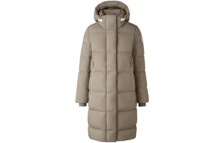 (Women) Canada Goose Pastels White Label Long Puffer Parka Coat Light Grey. 2610LB1-432