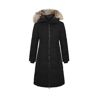 (Women) Canada Goose Pembina Black Winter Down Jacket with Hood. 2573L-61