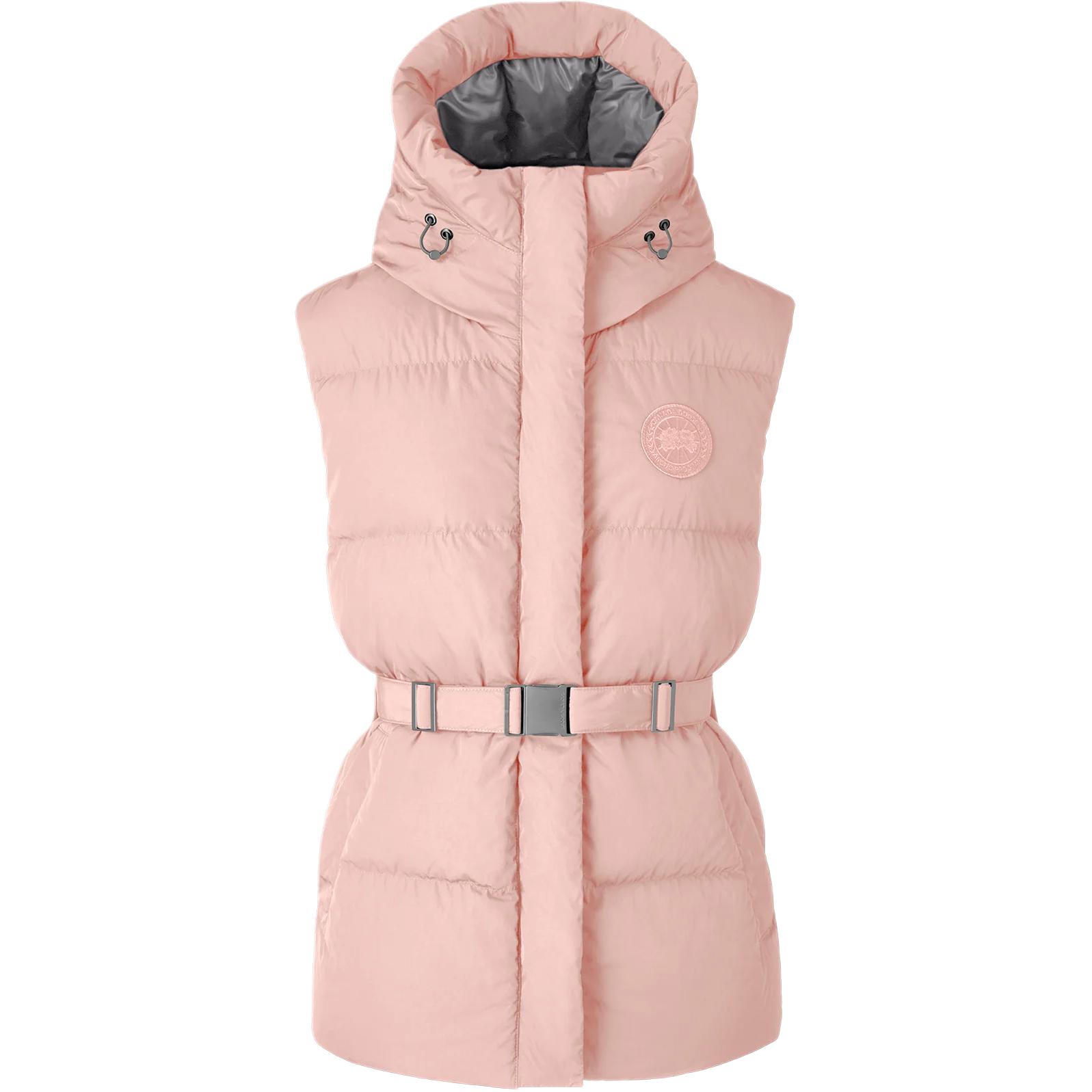 (Women) Canada Goose Rayla  Pink Hooded Windproof Waterproof Sleeveless Vest. 8813W-1673