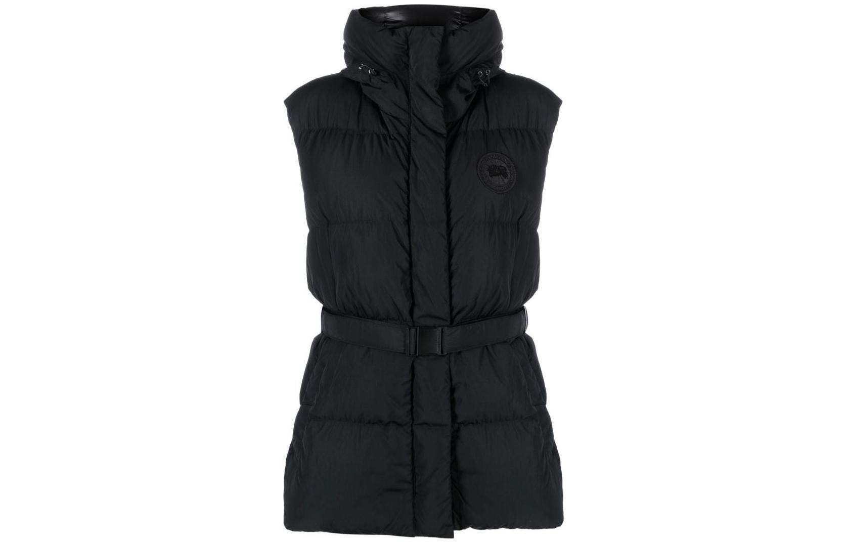 Order (Women) Canada Goose Rayla Black Label  Logo Patch Hooded Vest - Black. 8813W-61