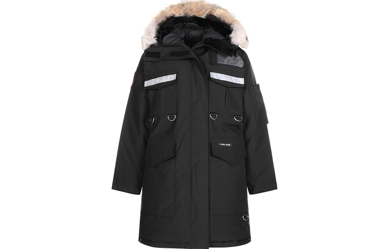 (Women) Canada Goose Red Label Black Hooded Parka Down Jacket 8501L-61
