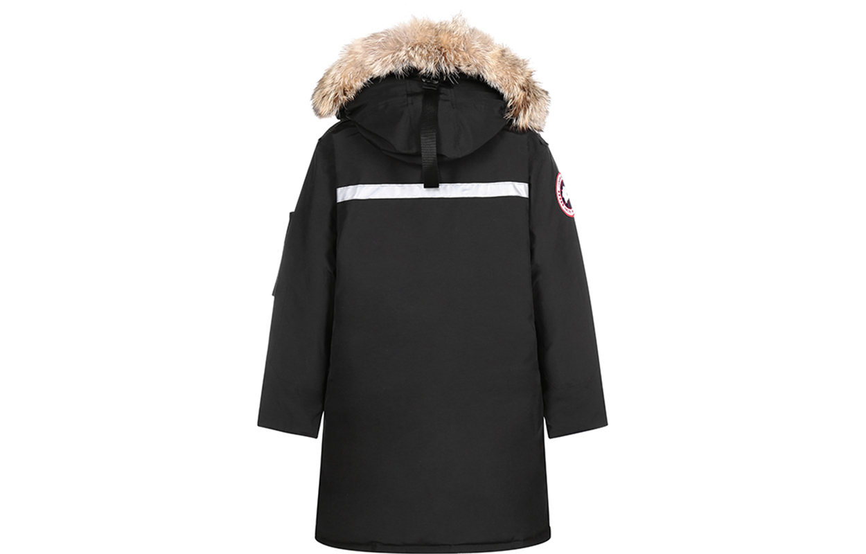 (Women) Canada Goose Red Label Black Hooded Parka Down Jacket 8501L-61 圖 3