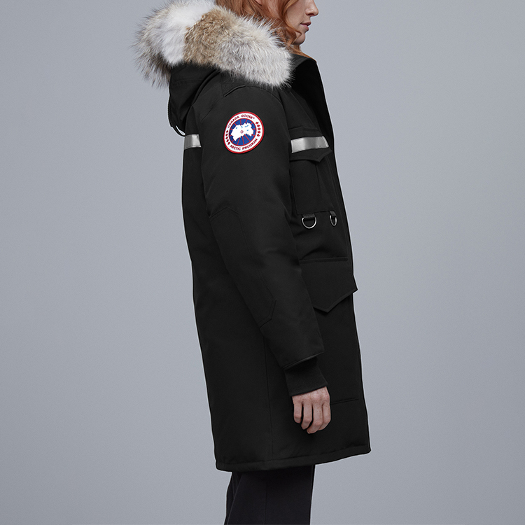 (Women) Canada Goose Red Label Black Hooded Parka Down Jacket 8501L-61 圖 6