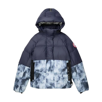 (Women) Canada Goose Regeneration FW22 Junction Red Label Colorblock Down Jacket Women. 2602W1-1306