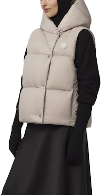 (Women) Canada Goose Rhoda Solid Color Hooded Vest 4831W-432 Details for (Women) Canada Goose Rhoda Solid Color Hooded Vest 4831W-432