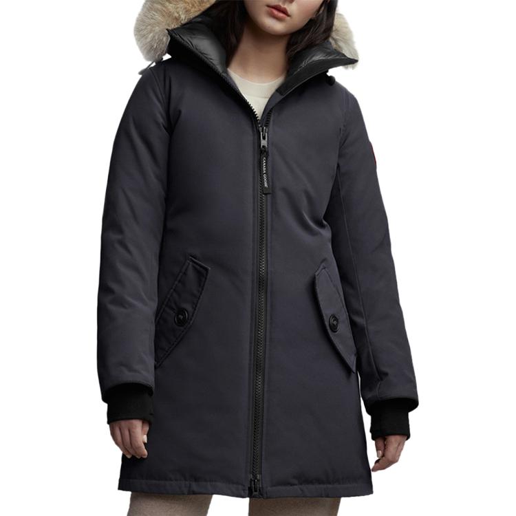 Lookbook (W) 加拿大鵝Rosemont海軍藍羽絨外套附毛領紅標款 3030L-67