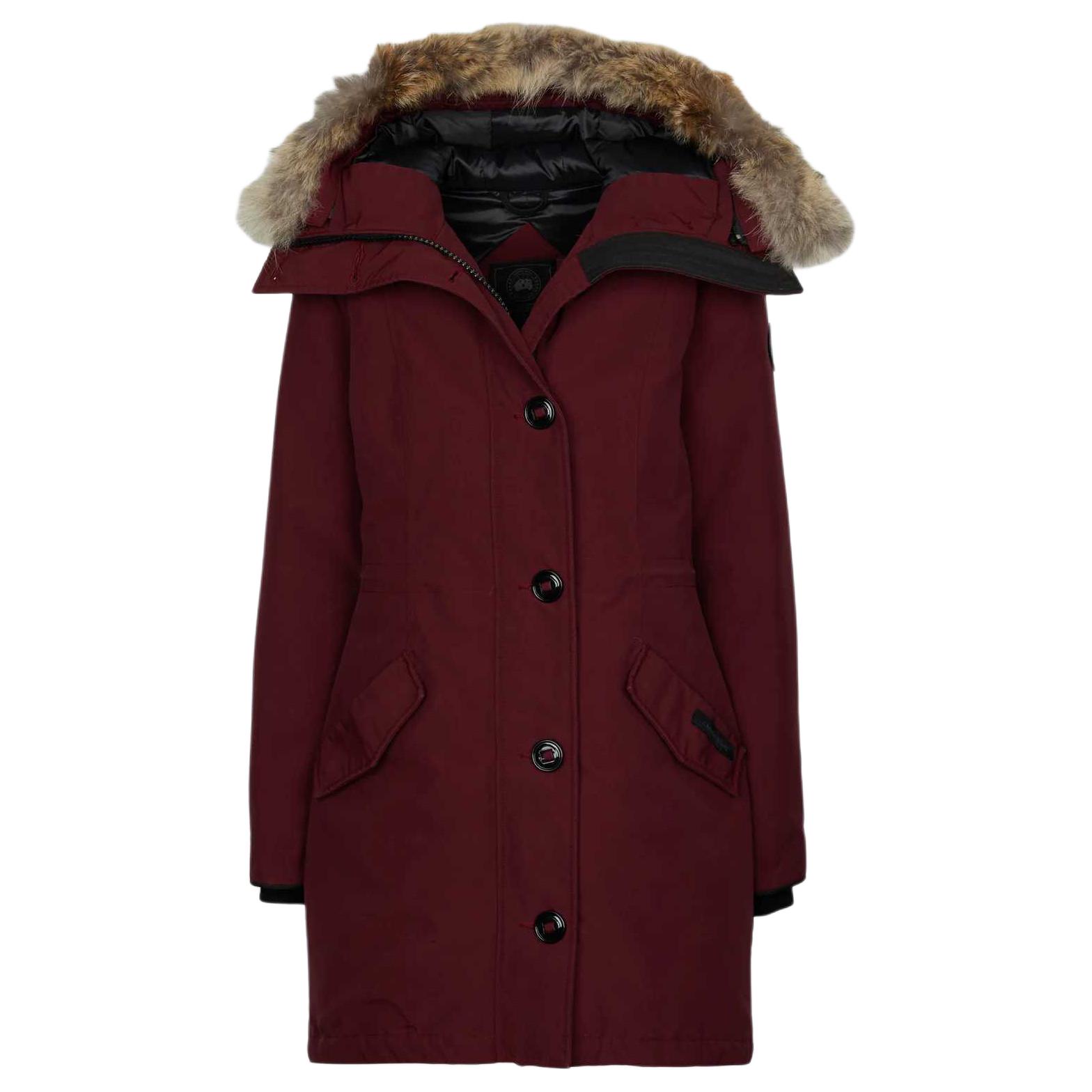 (Women) Canada Goose Rossclair Fusion Fit Red Label Parka Jacket Berry Red 2580LA-810