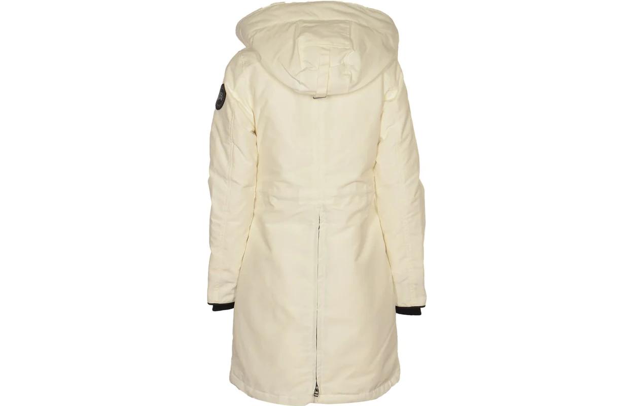 Lookbook (W) Canada Goose Rossclair Logo 長版羽絨外套 白色 2580WB-433
