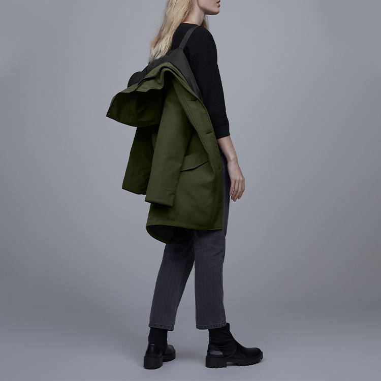 Details for (Women) Canada Goose Rossclair Parka Winter Coat Army Green 2580L-49