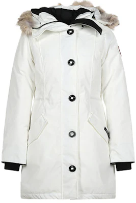 (W) 加拿大鹅Rossclair派克大衣冬季防水羽绒服白色。 2580L-433 Order (W) 加拿大鹅Rossclair派克大衣冬季防水羽绒服白色。 2580L-433