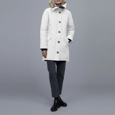 (W) 加拿大鹅Rossclair派克大衣冬季防水羽绒服白色。 2580L-433 Lookbook (W) 加拿大鹅Rossclair派克大衣冬季防水羽绒服白色。 2580L-433