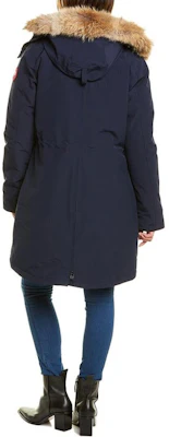 (W) Canada Goose Rossclair Red Label Waterproof Down Parka Biru Laut 2580L-63 Details for (W) Canada Goose Rossclair Red Label Waterproof Down Parka Biru Laut 2580L-63