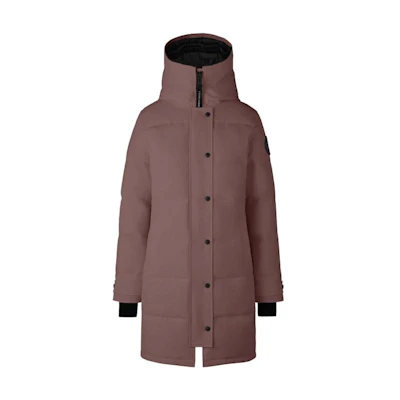 (Women) Canada Goose Shelburne Long Parka Brown Red Slim Fit Winter Jacket. 3802WB-455