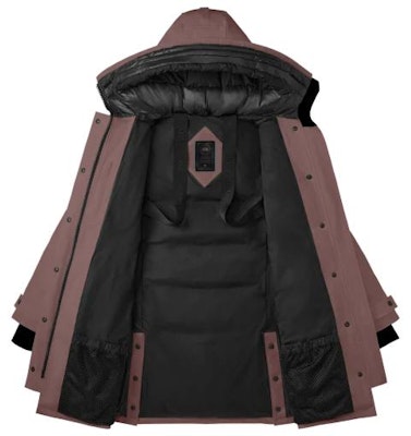 (W) Canada Goose Shelburne Parka Largo Marrón Rojo Slim Fit Chaqueta de Invierno. 3802WB-455 Lookbook (W) Canada Goose Shelburne Parka Largo Marrón Rojo Slim Fit Chaqueta de Invierno. 3802WB-455