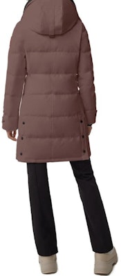 (W) Canada Goose Shelburne Parka Largo Marrón Rojo Slim Fit Chaqueta de Invierno. 3802WB-455 Details for (W) Canada Goose Shelburne Parka Largo Marrón Rojo Slim Fit Chaqueta de Invierno. 3802WB-455