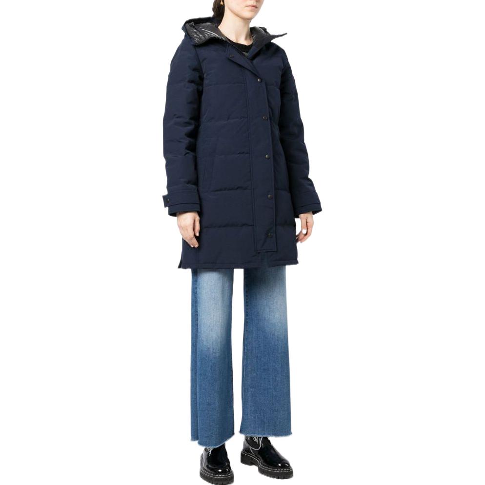 Purchase (Women) Canada Goose Shelburne  Navy Down Jacket Windproof Waterproof Coat. 3802W63