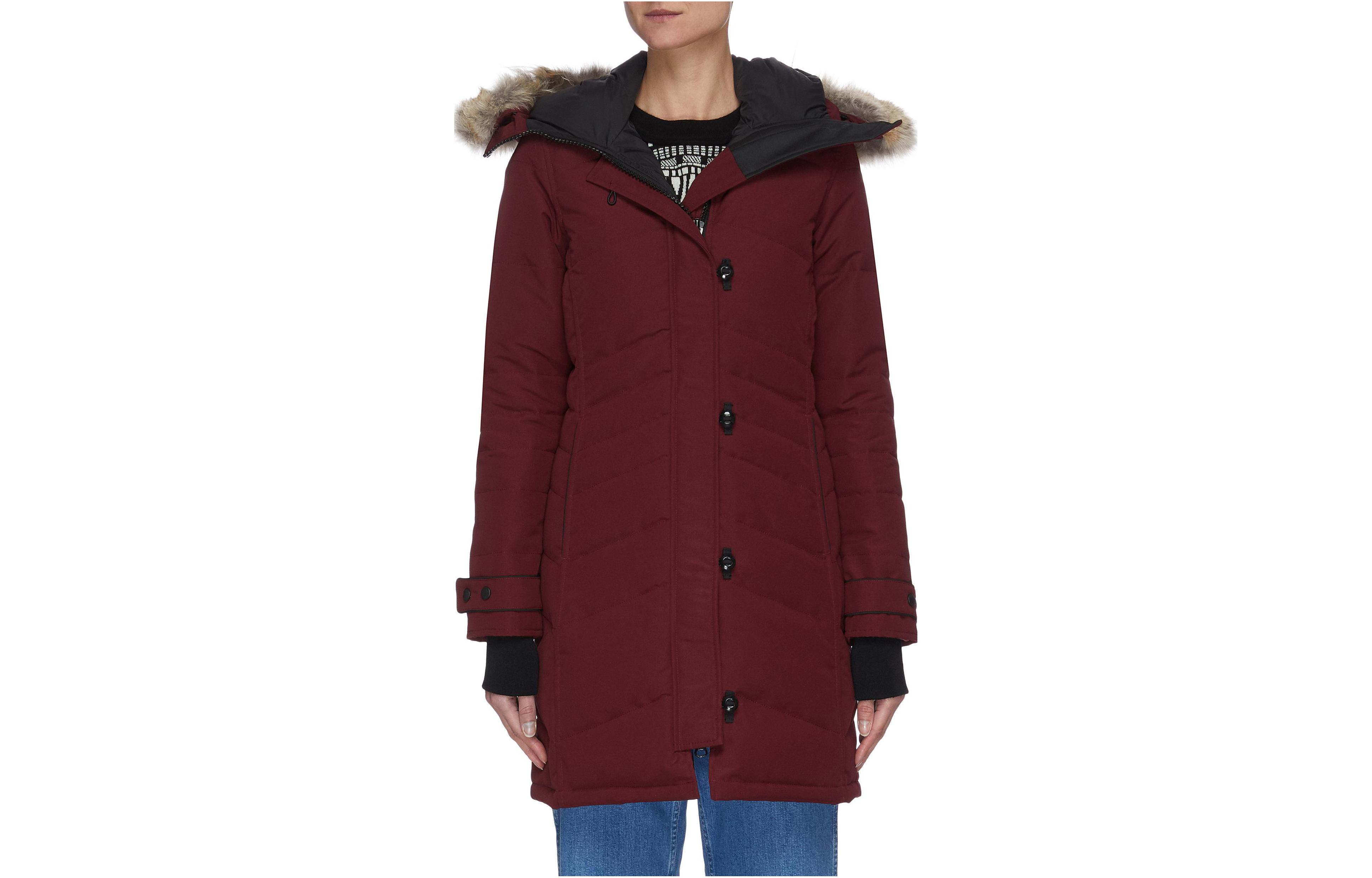 Order (W) Canada Goose Shelburne 紅色長版羽絨外套 防風防水 3802L-317