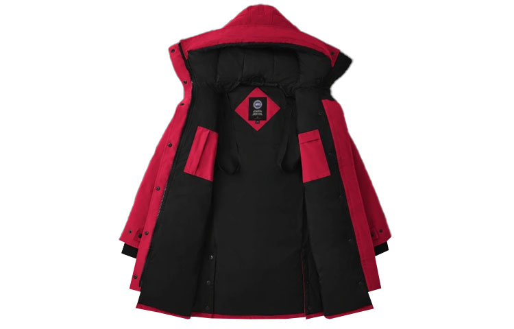 Lookbook (W) 캐나다구스 쉘번 베리 레드 파카 방수 다운 재킷 3802L-810