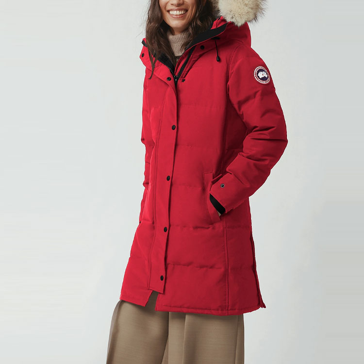 Details for (W) 캐나다구스 쉘번 베리 레드 파카 방수 다운 재킷 3802L-810