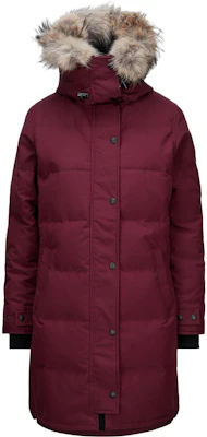 (W) 加拿大鹅Shelburne Black Label酒红色长款羽绒服 3802LB-317 Buy (W) 加拿大鹅Shelburne Black Label酒红色长款羽绒服 3802LB-317