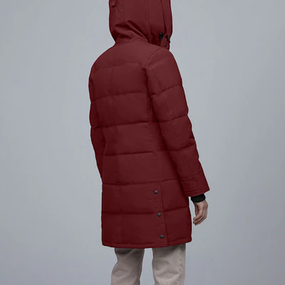 (W) 加拿大鹅Shelburne Black Label酒红色长款羽绒服 3802LB-317 Purchase (W) 加拿大鹅Shelburne Black Label酒红色长款羽绒服 3802LB-317