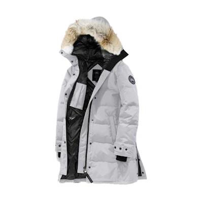 (Women) Canada Goose Shelburne Black Label Waterproof Parka Silver Birch 3802LB-200