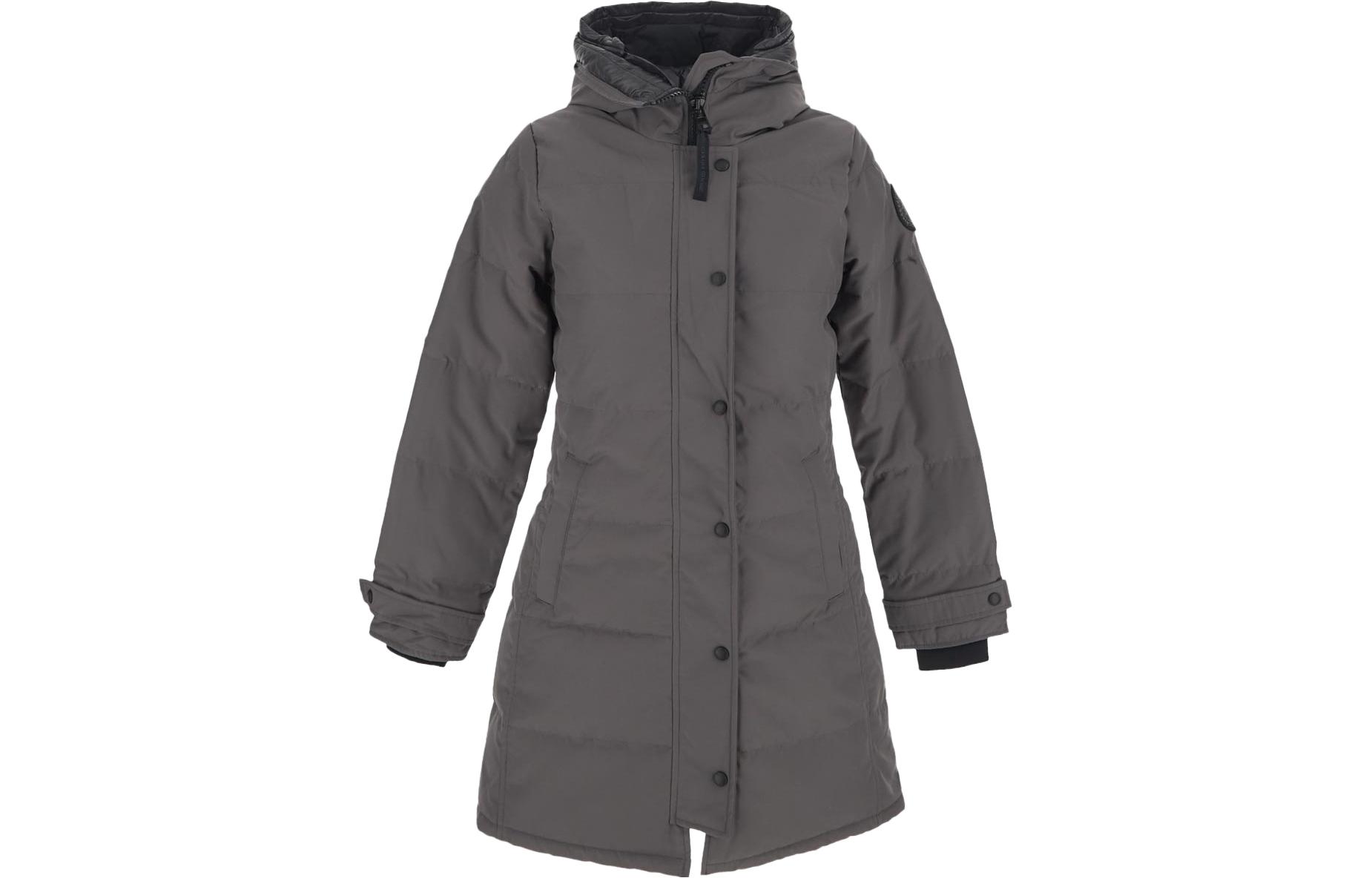 (Women) Canada Goose Shelburne Classic  Grey Long Sleeve Hooded Zip Jacket. 3802WB-811