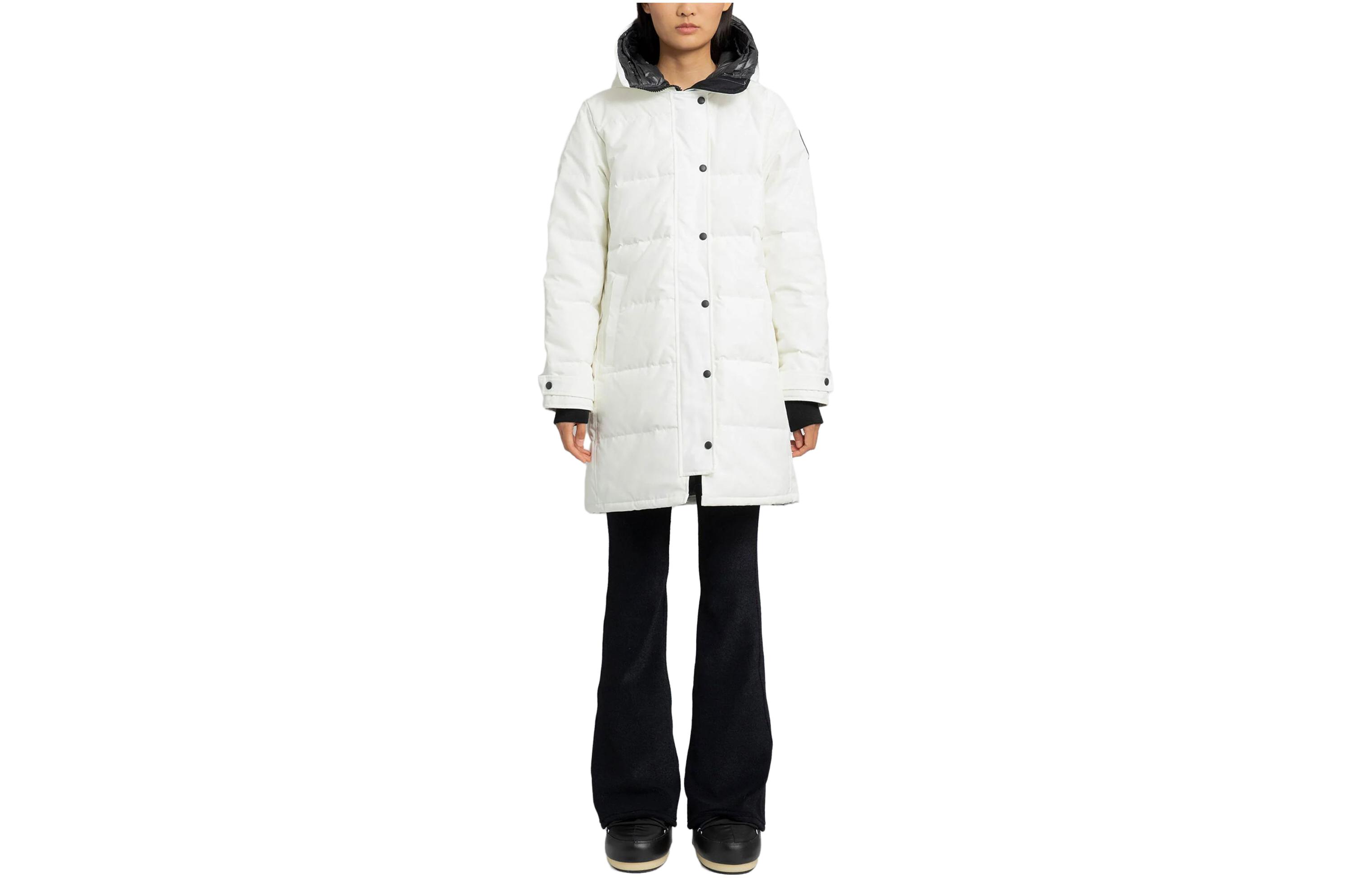 (Women) Canada Goose Shelburne Classic Mid-Length Hooded Jacket Women’s White 3802WB-433 圖 2