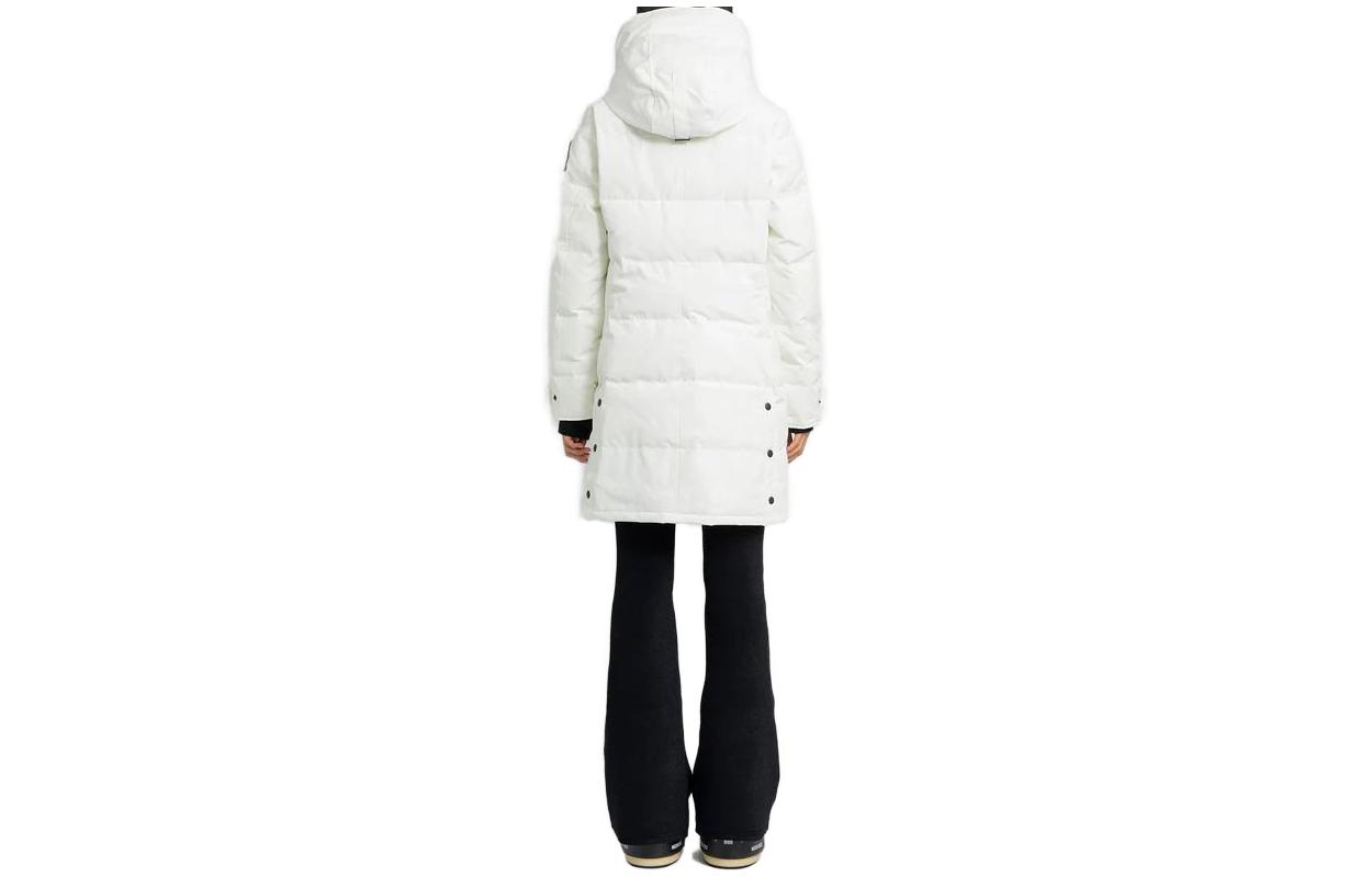 (Women) Canada Goose Shelburne Classic Mid-Length Hooded Jacket Women’s White 3802WB-433 圖 3