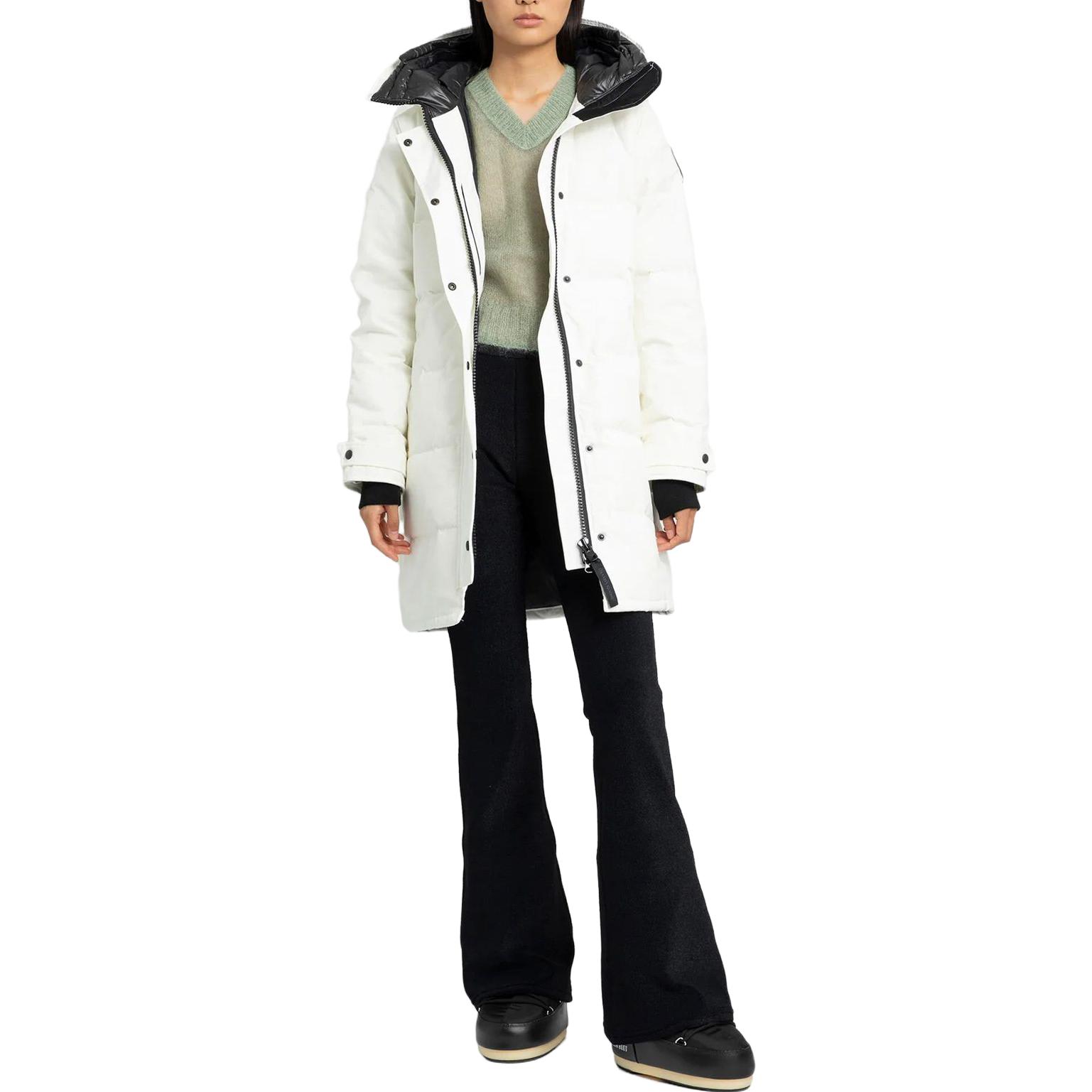 (Women) Canada Goose Shelburne Classic Mid-Length Hooded Jacket Women’s White 3802WB-433 圖 5