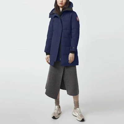 (W) 加拿大鹅 Shelburne Fusion Fit 长款羽绒服 深海蓝色. 3802LA-63 Lookbook (W) 加拿大鹅 Shelburne Fusion Fit 长款羽绒服 深海蓝色. 3802LA-63