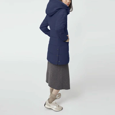 (W) 加拿大鹅 Shelburne Fusion Fit 长款羽绒服 深海蓝色. 3802LA-63 Shop (W) 加拿大鹅 Shelburne Fusion Fit 长款羽绒服 深海蓝色. 3802LA-63