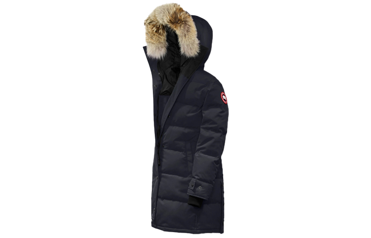 Order (W) Canada Goose Shelburne Fusion Fit Long Parka, Label Merah, Biru Navy 3802LA-67