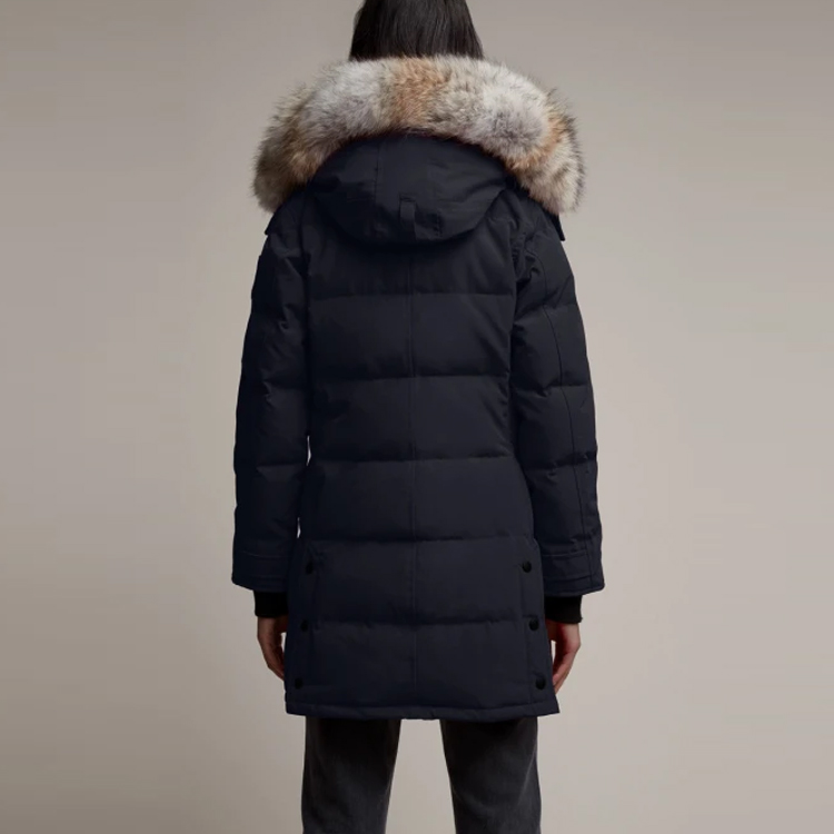 Shop (W) Canada Goose Shelburne Fusion Fit Long Parka, Label Merah, Biru Navy 3802LA-67