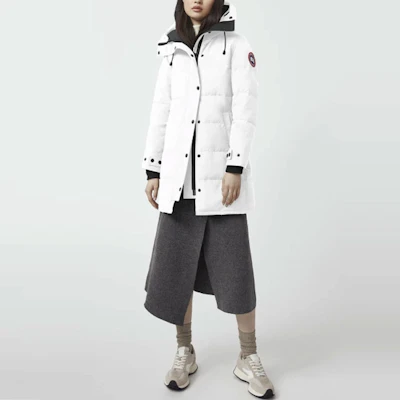 (Women) Canada Goose Shelburne Fusion Fit Parka Winter Jacket White - Warm Waterproof 3802LA-433 Lookbook (Women) Canada Goose Shelburne Fusion Fit Parka Winter Jacket White - Warm Waterproof 3802LA-433
