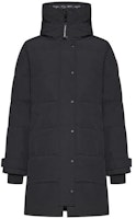 (Women) Canada Goose Shelburne FW22 Black Mid-Length Down Jacket Windproof Waterproof 3802W-61 (Women) Canada Goose Shelburne FW22 Black Mid-Length Down Jacket Windproof Waterproof 3802W-61